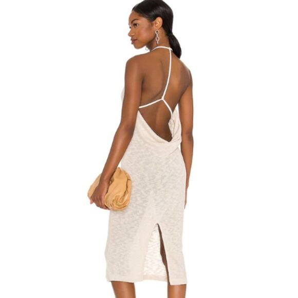 Lovers and Friends Joanna Midi Dress in Cream NWT Size Small - Picture 2 of 3